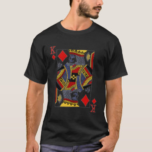 King of Diamonds Blackjack Poker Spelen Kaart T-shirt
