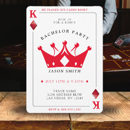 King of Diamonds Casino Poker Kaart vrijgezellenfe