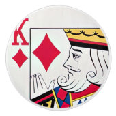 King of Diamonds Kaart Face Ceramic Pull Keramische Knop (Voorkant)