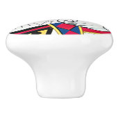 King of Diamonds Kaart Face Ceramic Pull Keramische Knop (Zijkant)