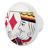 King of Diamonds Kaart Face Ceramic Pull Keramische Knop (Rechts)