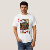 King of Diamonds Kaart spelen T-shirt (Voorkant volledig)