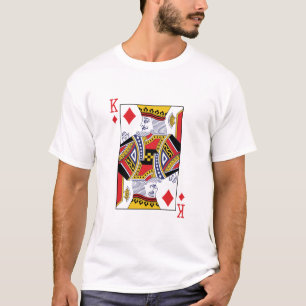 King of Diamonds Poker Casino Speel Kaart T-shirt