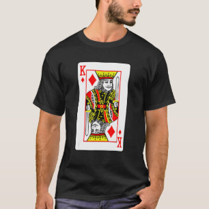 King of Diamonds Poker Kaart Games T-shirt