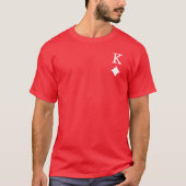 King of Diamonds - Spaarkaartsymbool T-shirt (Voorkant)