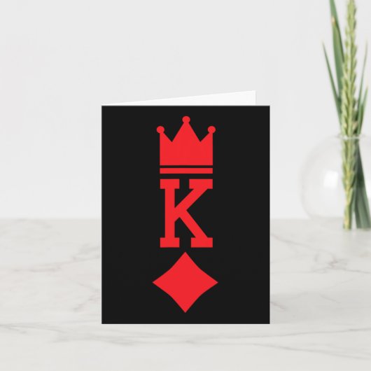 King of Diamonds speelt Kaart Halloweenkostuum (Voorkant)