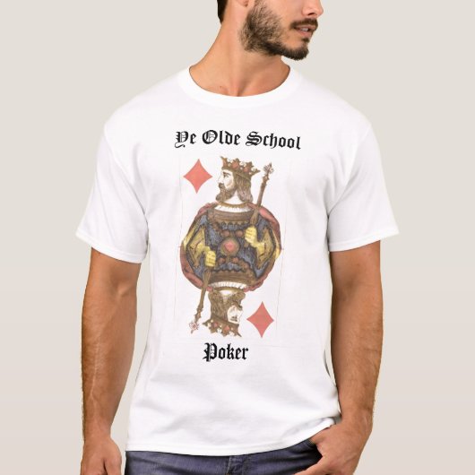 King of Diamonds Ye Olde SchoolPoker T-shirt (Voorkant)