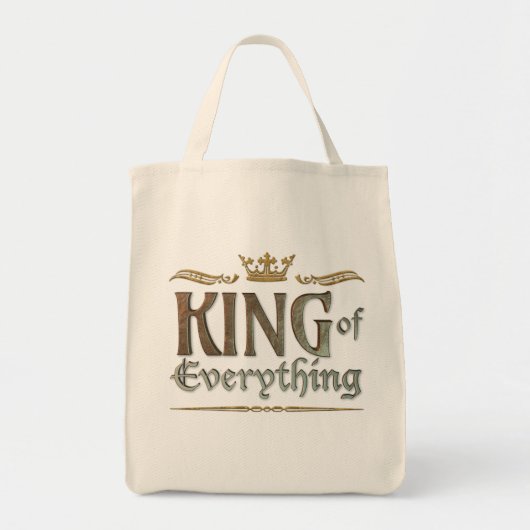 KING of Everything - Grand middeleeuwse DAD Man Cr Tote Bag (Voorkant)