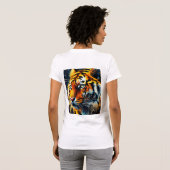 King of Fire - Fierce Lion T-Shirt (Achterkant volledig)