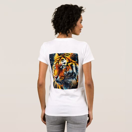 King of Fire - Fierce Lion T-Shirt (Achterkant volledig)