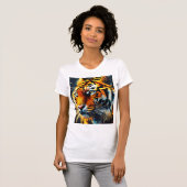 King of Fire - Fierce Lion T-Shirt (Voorkant volledig)