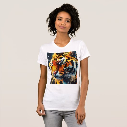 King of Fire - Fierce Lion T-Shirt (Voorkant volledig)