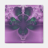 King of Four Leaf Clovers Abstract Magneet (Voorkant)