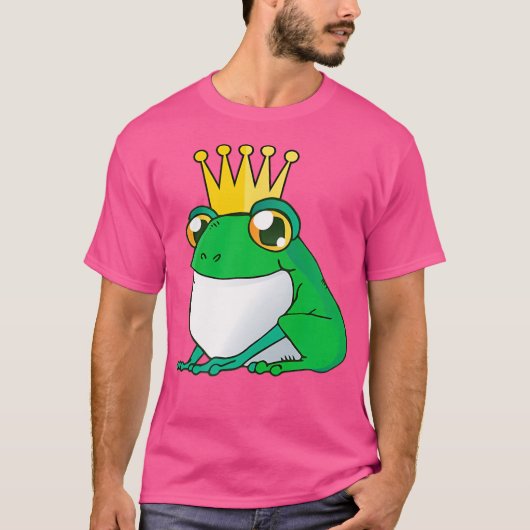 King of Frogs I Frog Prince Frog T-shirt (Voorkant)