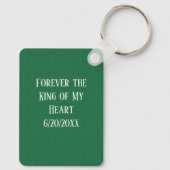 King of Hearts Custom Name Play Card Sleutelhanger (Achterkant)