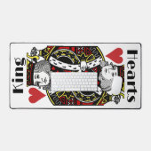 King of Hearts Design Desk Mat (Keyboard & Muis)