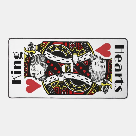 King of Hearts Design Desk Mat (Voorkant)