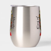 King of Hearts Design Thermische Wijn Tumbler (Rechts)