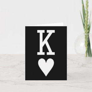 King Of Hearts en Queen Of Hearts Koppel Matchin Kaart