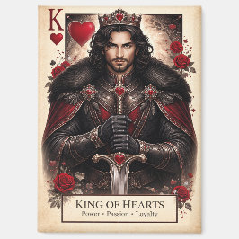 King of Hearts Gothic Tarot Card Magnet