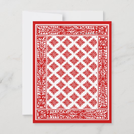 King of Hearts Jongens Verjaardagsfeestuitnodiging Kaart (Achterkant)