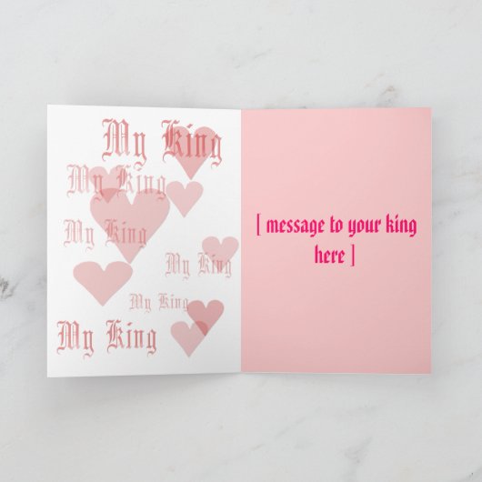 King of Hearts Kaart (Binnen)