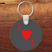 King Of Hearts Matching Couple Saint Valentine's D Sleutelhanger (Voorkant)