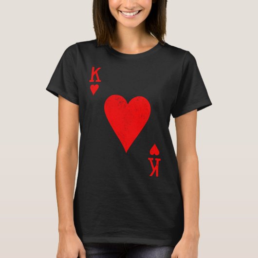 King Of Hearts Matching Couple Saint Valentine's D T-shirt (Voorkant)