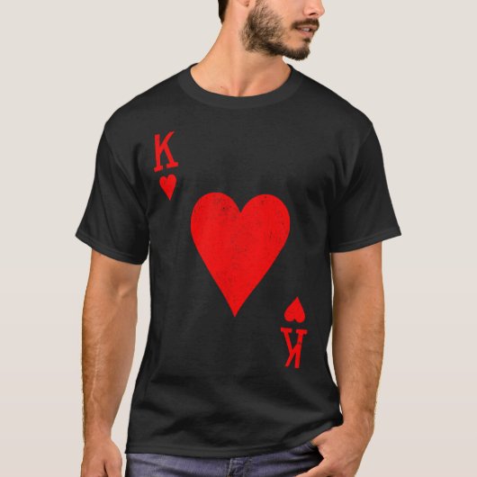 King Of Hearts Matching Couple Saint Valentine's D T-shirt (Voorkant)