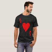 King Of Hearts Matching Couple Saint Valentine's D T-shirt (Voorkant volledig)