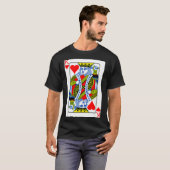 King Of Hearts Playing Card Valentine Costume T-shirt (Voorkant volledig)