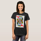 King Of Hearts Playing Card Valentine Costume T-shirt (Voorkant volledig)