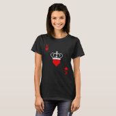 King Of Hearts Poker Card Valentines Day Royal Cro T-shirt (Voorkant volledig)
