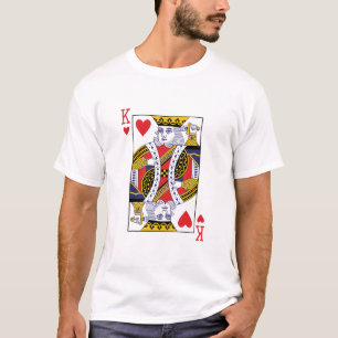 King of Hearts Poker Casino Speel Kaart T-shirt