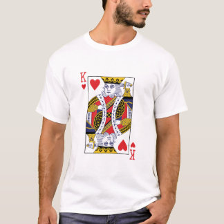 King of Hearts Poker Casino Speel Kaart T-shirt