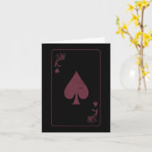 King of Hearts Poker Hart Valentijnsdag Kaart (Gele Bloem)