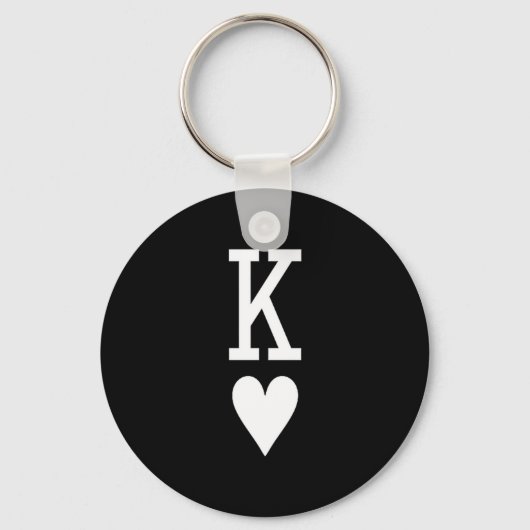 King Of Hearts Queen Of Hearts Couples Matching Me Sleutelhanger (Voorkant)