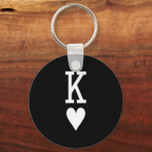 King Of Hearts Queen Of Hearts Couples Matching Me Sleutelhanger (Voorkant)
