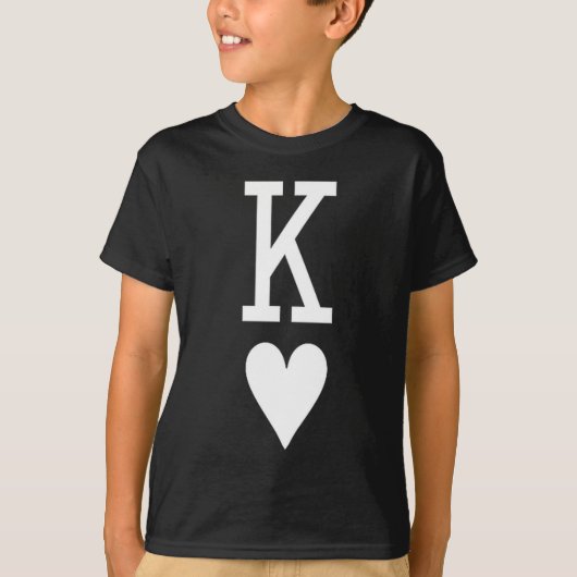 King Of Hearts Queen Of Hearts Couples Matching Me T-shirt (Voorkant)