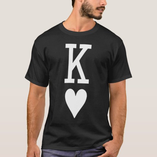 King Of Hearts Queen Of Hearts Couples Matching Me T-shirt (Voorkant)