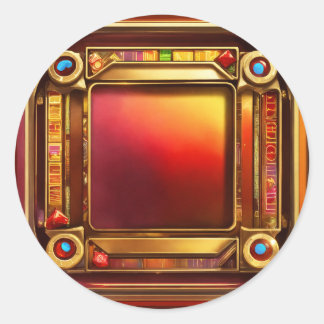 King of Hearts Slot Icon Ronde Sticker