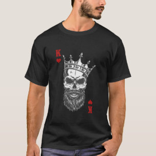 King of Hearts speelkaarten Halloween groepswedstr T-shirt