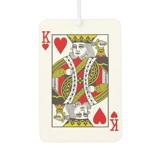 King of Hearts speelkaarten Luchtverfrisser (Voorkant)
