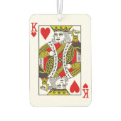King of Hearts speelkaarten Luchtverfrisser (Achterkant)