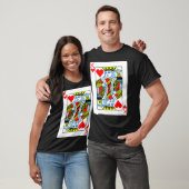King of Hearts spelen Kaart Valentijnsdag T-shirt (Unisex)