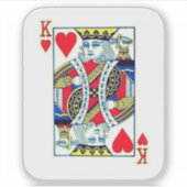 KING OF HEARTS STICKER (Voorkant)