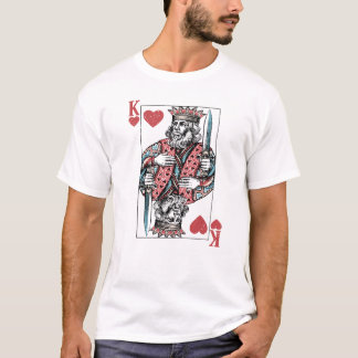 King of Hearts Valentijnsdag cadeau voor mannen T-shirt