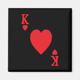 King Of Hearts Valentijnsdag Lover Royal Flush J Magneet