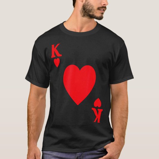 King Of Hearts Valentine's Day Lover Royal Flush F T-shirt (Voorkant)
