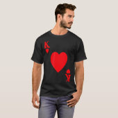 King Of Hearts Valentine's Day Lover Royal Flush F T-shirt (Voorkant volledig)